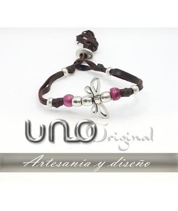 Pulsera de cuero con...