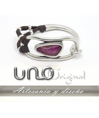 Pulsera de cuero con...